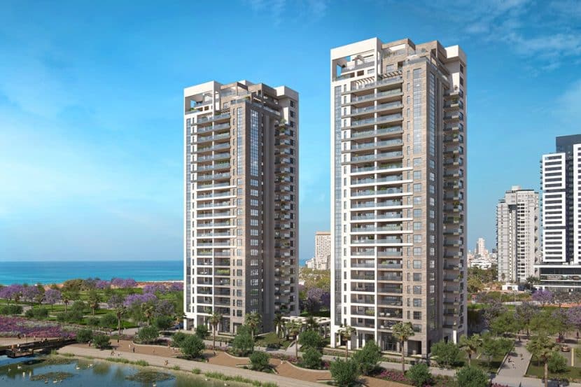 פרויקט Sea&Park שכונת פארק הים בבת ים // הדמיה view point