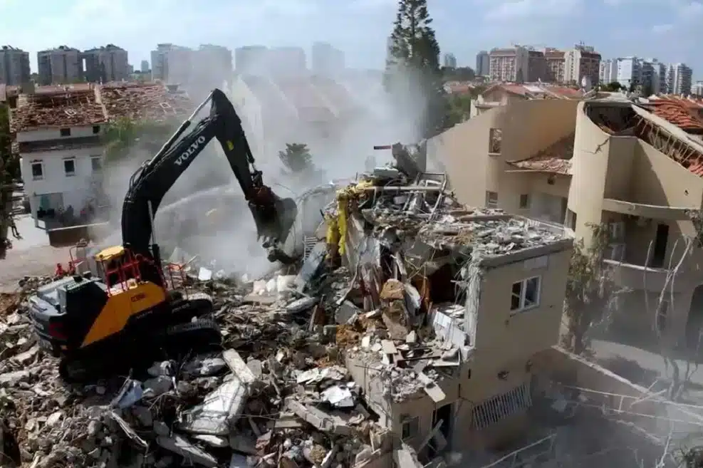 מתחם הרס בראשון לציון // צילום: דוברות עיריית ראשון לציון
