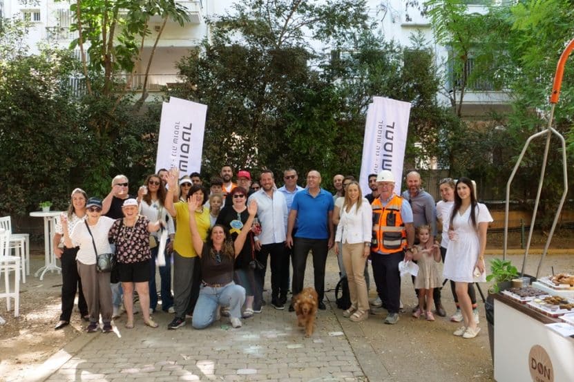 אירוע הריסה פנקס 19-23 בתל אביב // צילום: באדיבות חברת אדם שוסטר