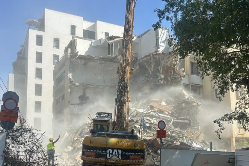 הריסה פרויקט גדעון רמת השרון // צילום: רועי בר