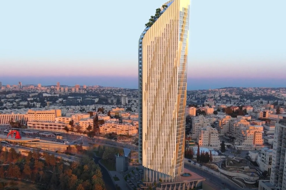 עין כרם טאוור ירושלים // הדמיה: ADRIAN SMITH & GORDON GILL Architrcture
