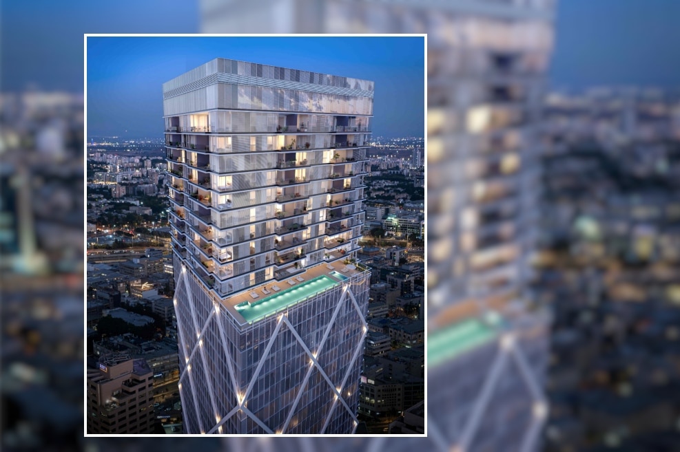מגדל B בפרוייקט לנדמרק // הדמייה: סטודיו 84.
