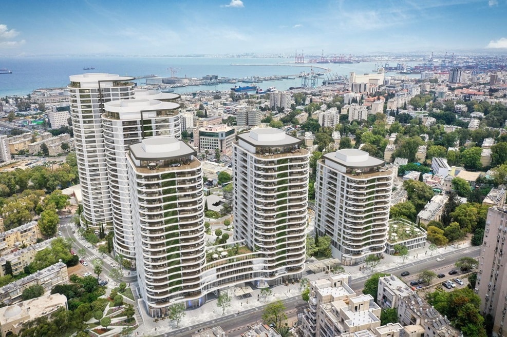מתחם 11 שכונת קריית אליעזר, חיפה // הדמיה: גיורא גור ושות' אדריכלים