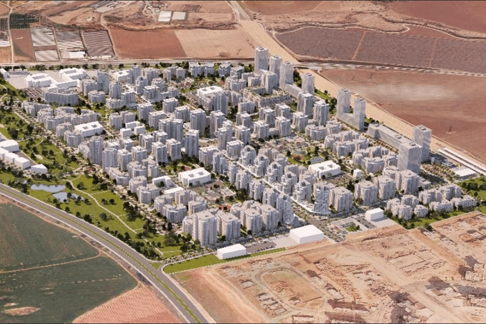 קרית גת הרחבה צפונית // הדמיה: עומר מסלר ארמון אדריכלים