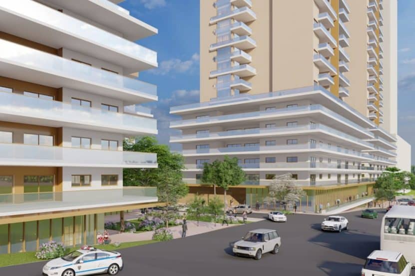 פינוי בינוי ביאליק טירת כרמל // הדמיה: אדריכל אריה מאייר