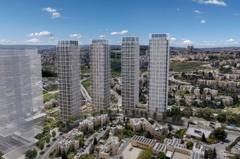 מתחם י"ז ירושלים // הדמיה: דימה לאונוביץ עבור כנען שנהב אדריכלים