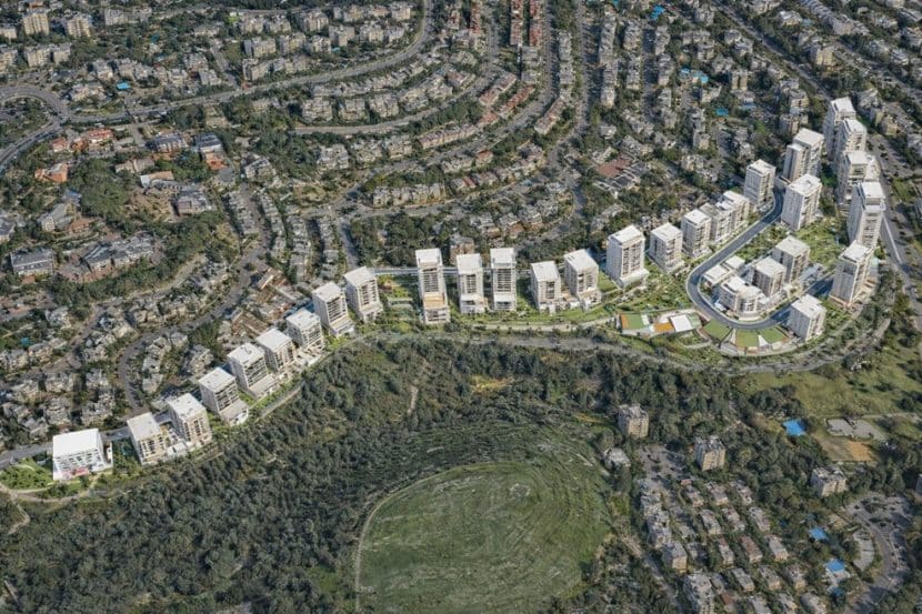 מתחם התמר בכרמיאל // הדמיה: אירית צרף אדריכלות ובינוי ערים