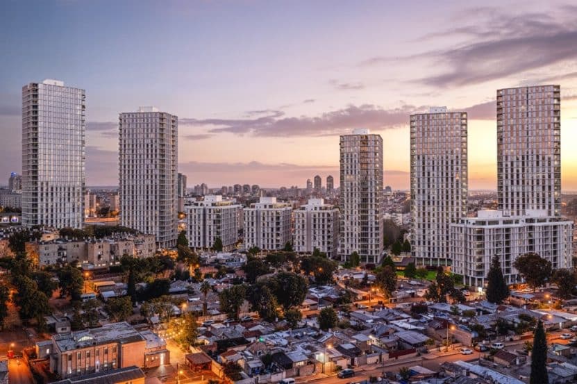 מתחם פינוי-בינוי רמב"ן בבאר שבע // הדמיה: מרש מילוסלבסקי אדריכלים