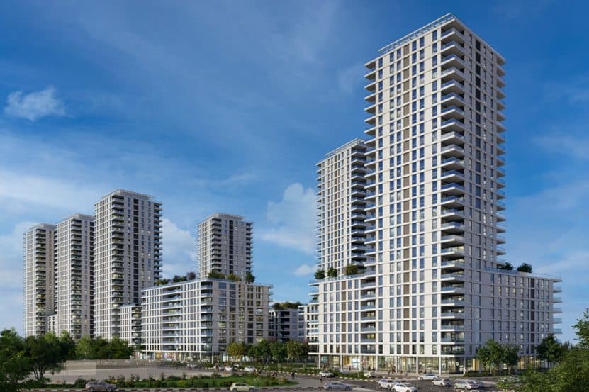 מתחם דירה להשכיר שיכון הרופאים בית החולים שיבא ברמת גן // הדמיה: Arceffect Adi Bueno