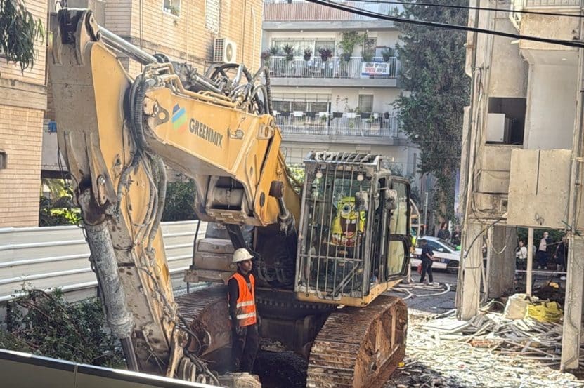 אירוע הריסה, זלוציסטי 3 ברובע 4 תל אביב // צילום: E-WAVE