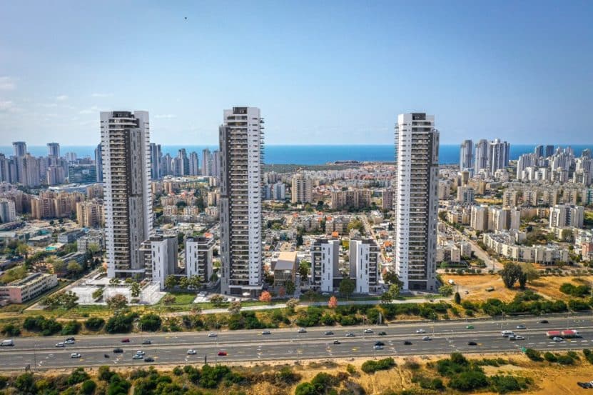 פרויקט נורדאו 33 - 65 נתניה // הדמיה: סטודיו הקוביה
