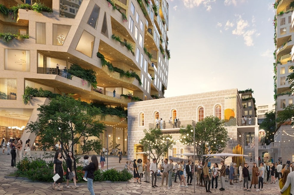 מתחם חסבון ירושלים // הדמיה: MVRDV