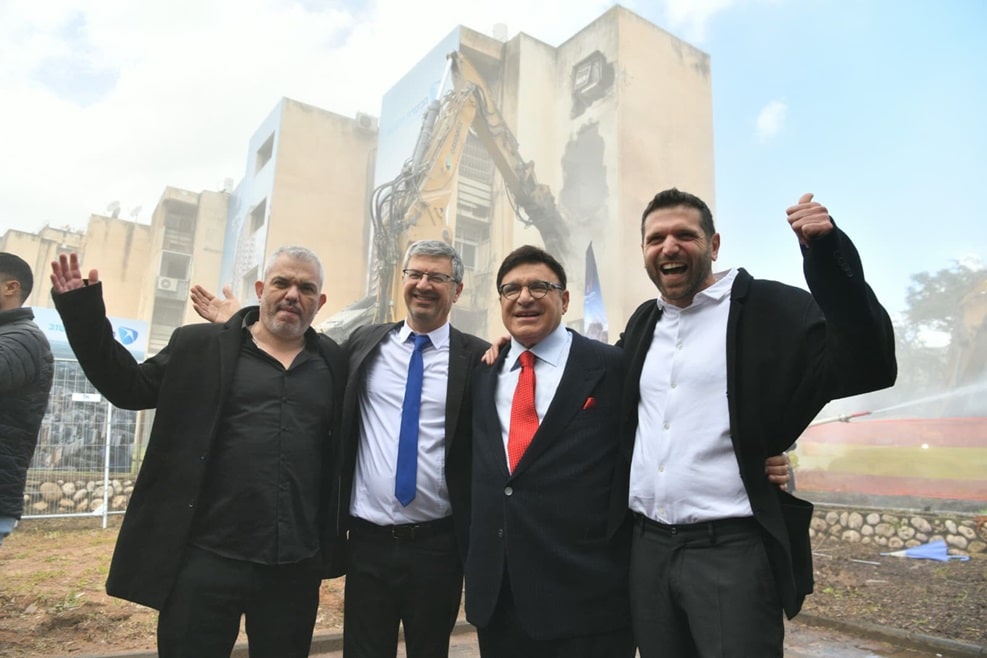 מימין: דניאל נמרודי, עופר נמרודי, מיכאל וידל ואלכס מריאש //צילום: ראובן קסטרו