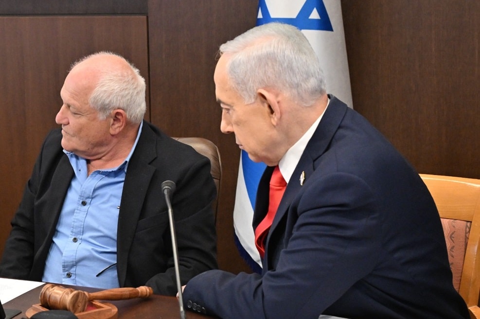 מימין: בינימין נתניהו וחיים כץ // צילום: קובי גדעון / לע״מ